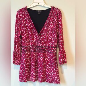 Pink Polka Dot Women's Top